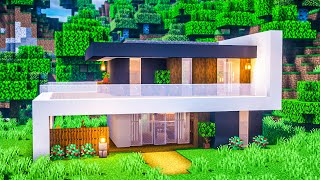 Minecraft: How to Build a Modern House (EASY Tutorial)
