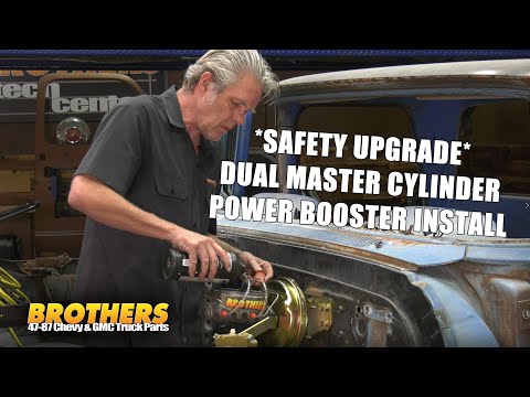 Chevy & GMC Truck Dual Master Cylinder/Power Brake Booster UPGRADE Install with Lines Explained