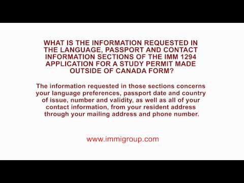 What is the information requested in the Language, Passport and Contact information?