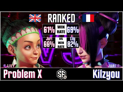 SF6 - Problem X (Lily) vs Kilzyou (Juri) in Street Fighter 6