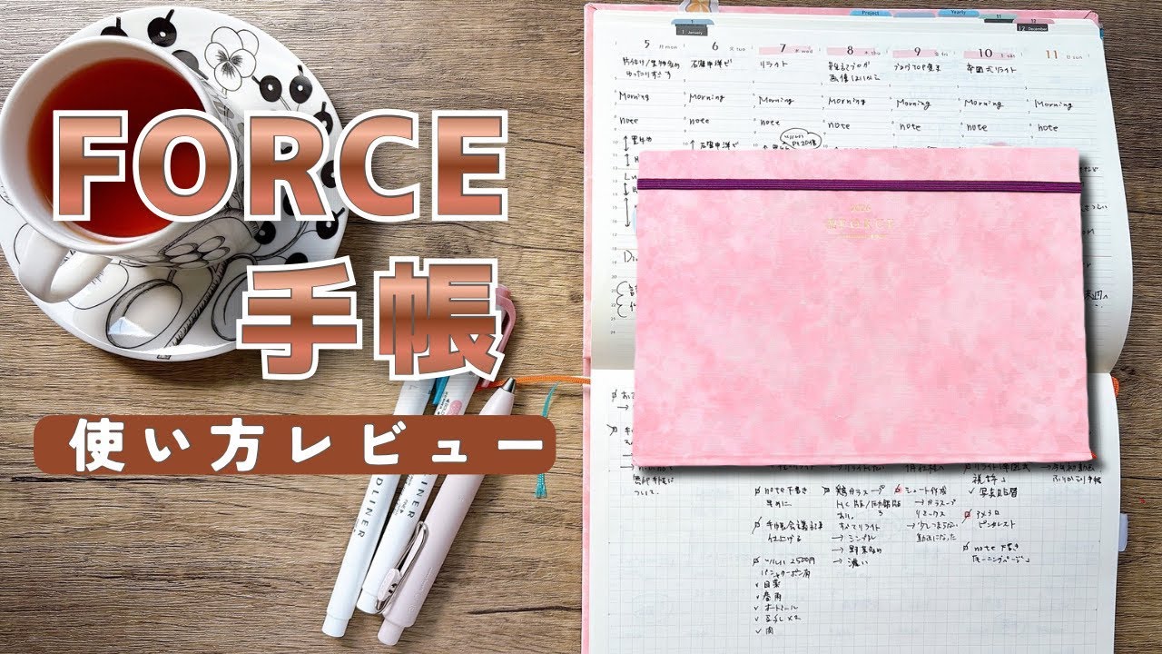 【FORCE手帳レビュー】1ヶ月使った書き込み例とメリット・デメリット（フォーススケジュールブック）
