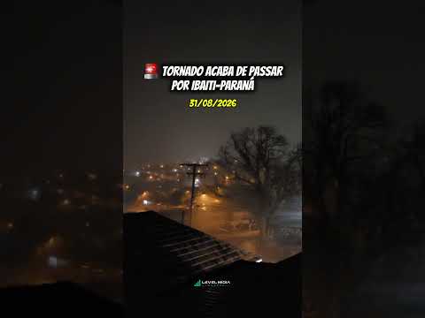 🚨⛈️ Forte tempestade atingiu Ibaiti nesta segunda-feira (31/08/26), causando muitos danos.