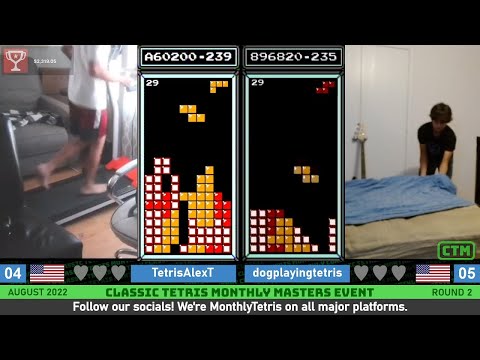 LAST SEMIFINALIST! Alex T, Dog | Rd 2 | Classic Tetris Monthly Masters