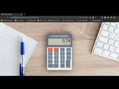 Simple Calculator Using Javascript Html And Css Javascript Project 12