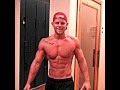 Corey Reich posing two weeks out first NPC show