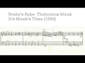 Brake's Sake- Thelonious Monk