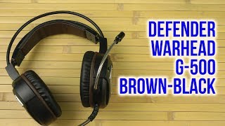 Defender Warhead G-500 Brown-Black (64150) - відео 1