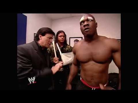 Eric Bischoff, Chris Benoit, Shawn Michaels and Shelton Benjamin backstage segment (Raw 12.4.2004)