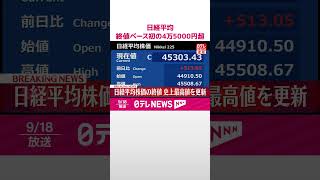 Download lagu 【速報】日経平均 終値ベースで初の4万5000円超え #shorts mp3 Download lagu 【速報】日経平均 終値ベースで初の4万5000円超え #shorts mp3