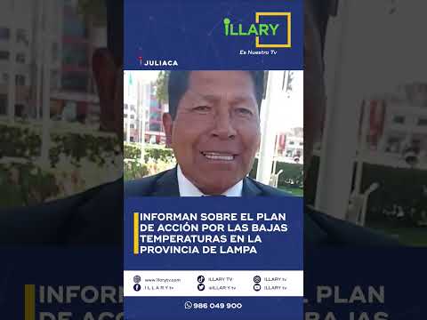 Informan el plan de acción contra heladas en Lampa - Puno.