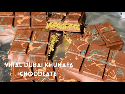 How To Make Viral Dubai Chocolate | Easy Dubai Khunafa Chocolate Recipe