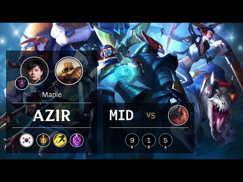 Azir Mid vs Aatrox - KR Master Patch 9.19