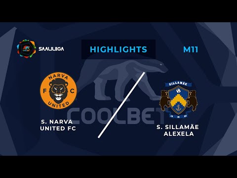 Narva United FC - Sillamäe Alexela. Coolbet Saaliliiga. MD 11. Highlights