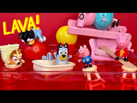 Bluey and Peppa Pig The Floor is Lava 🔥