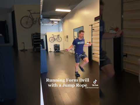 Running Form Drill with a Jump Rope