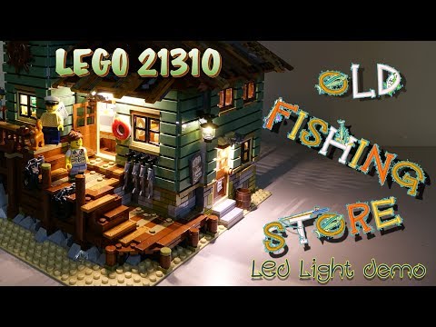 Lego 21310 Old Fishing Store LED Installed Demo