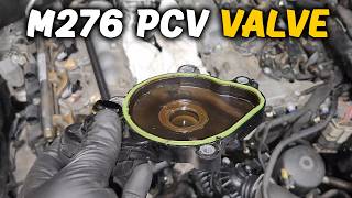 Mercedes W212 E350 PCV Valve Replacement | M276 Engine Oil Leak Fix