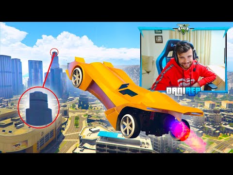 INCREDIBLE JUMP OVER THE MAZE BANK WITH THE WATCHMAN!! - GTA V ONLINE