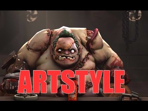 ArtStyle Playing  Pudge with Aghanim 7100MMR