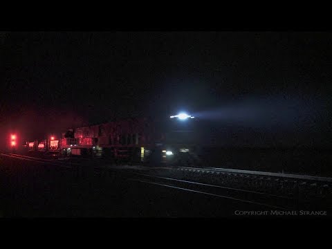 2MA5 Freight Train At Night - PoathTV Australian Railways