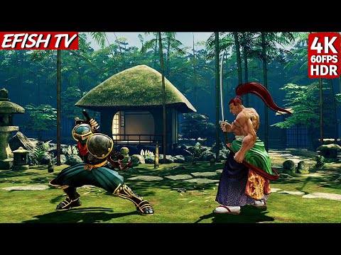 Hattori Hanzo vs Kibagami Genjuro (Hardest AI) - Samurai Shodown
