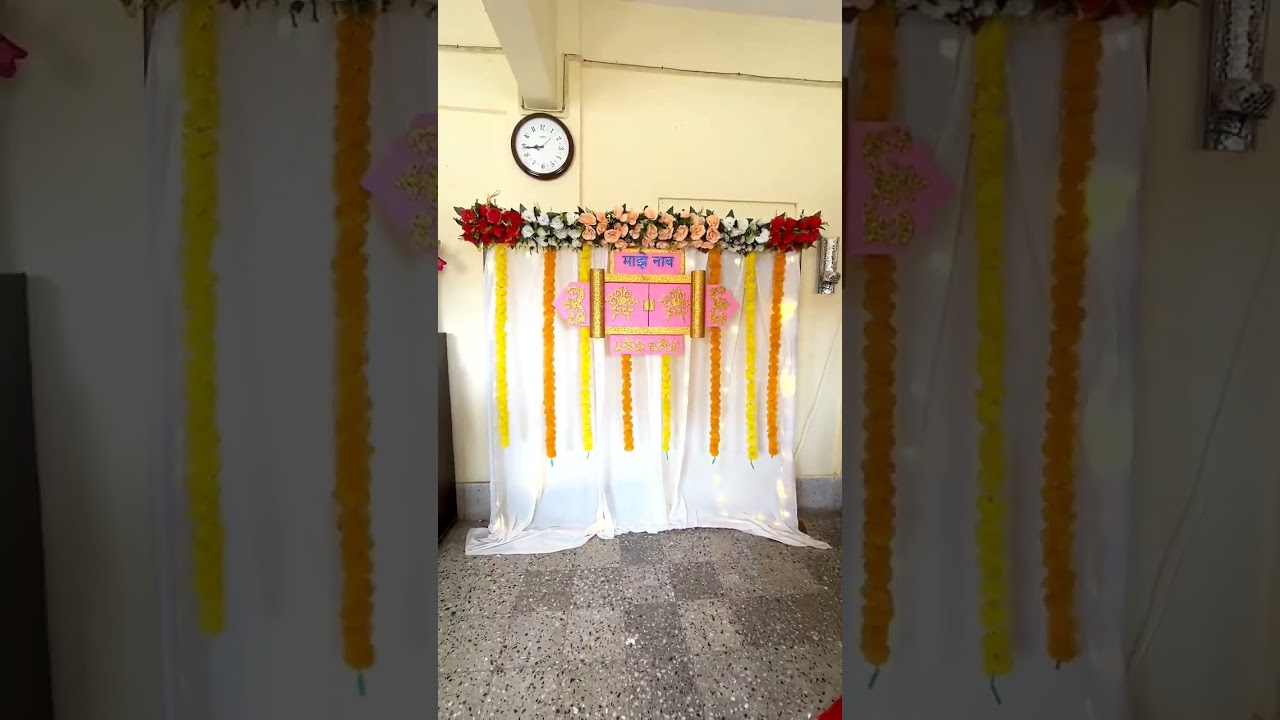 Naming Ceremony #flowers #flowerrangoli #navratri2022 #shorts #decoration #trending #ytshorts