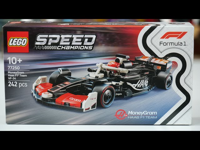 Vídeo relacionado con LEGO Speed Champions Coche de Carreras MoneyGram Haas F1 Team VF-24 Vehículo de Juguete con 1 Minifigura de Piloto de Fórmula 1, Regalo Coleccionable para Niños y Niñas de 10 Años o Más 77250