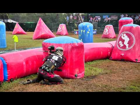 PSP World Cup 2009 - Boston Red Legion vs LA Ironmen Paintball Match 2 Highlights