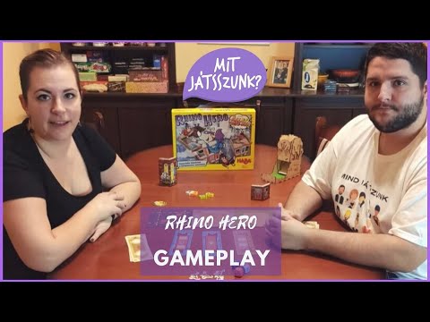 Rhino Hero Állati Csetepaté Végigjátszás (Gameplay) - Mit Játsszunk?
