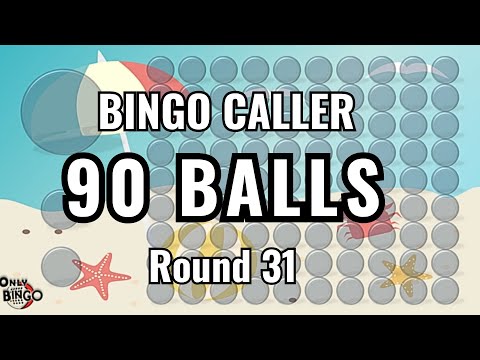 🏖️ 🏖️ 🏖️  BEACH BINGO CALLER - 90 BALL - ROUND 31