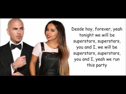 Pitbull ft. Becky G -  Superstar (lyrics)