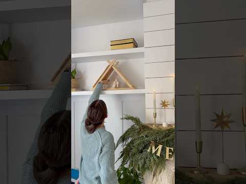 DIY nativity stable #christmasdecor #christmasnativity