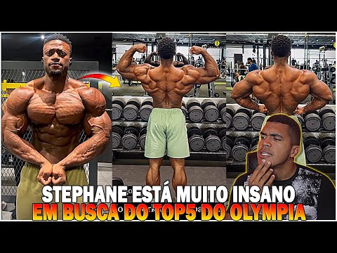 STEPHANE MOSTRA DORSAL ABSURDA QUASE PRONTO PARA A COMPETIÇÃO EM BUSCA DO OLYMPIA