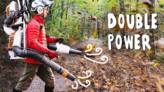 I Built the ULTIMATE Double Leaf Blower