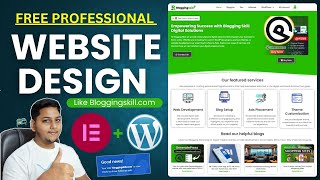 How to Create Professional Custom Home Page Like Blogging Skill?