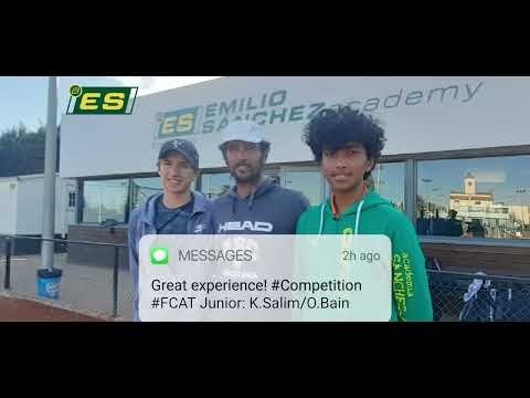 About Competition @FCatTennis Junior.🎥In their own views.. Kael Shalin/Oscar Bain.