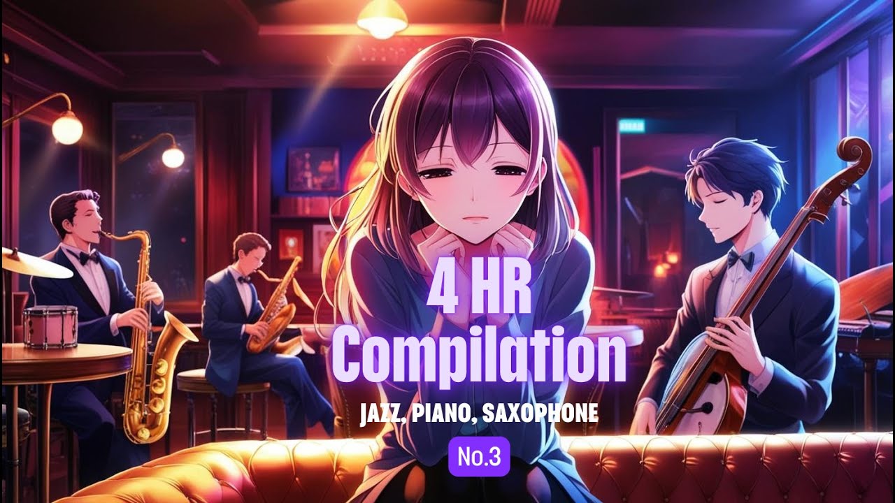 4-Hour Jazz, Saxophone & Piano Compilation | Chill & Relaxing Background Music (No. 3)