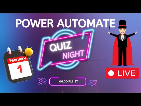 Power Automate - Live Quiz - Learn & Enjoy
