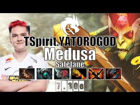 Medusa Safelane | TSpirit.YATOROGOD | EPIC COMEBACK YATORO BEAST PLAYER | 7.30e Gameplay Highlights