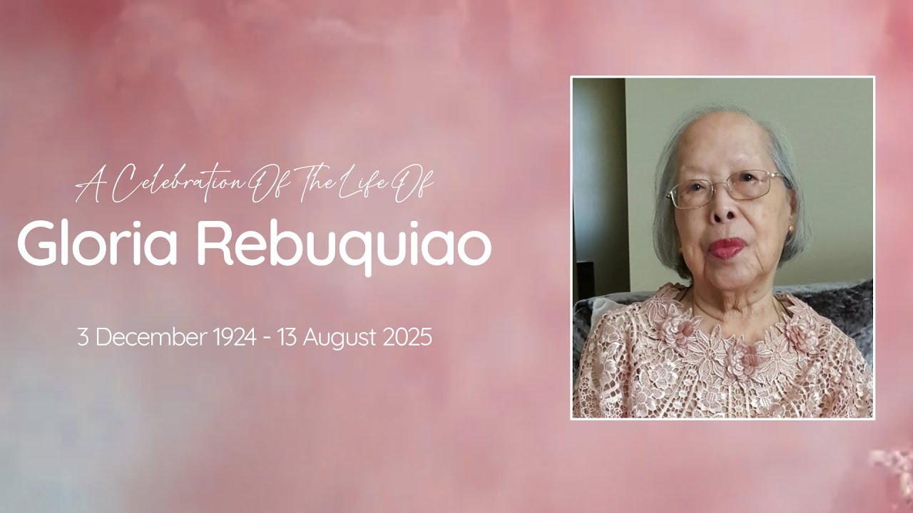 Watch Memorial Service for Gloria Rebuquiao