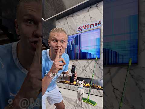 Bellingham Thought Haaland Really Broke the TV 😳📺 #parody #football #haaland
