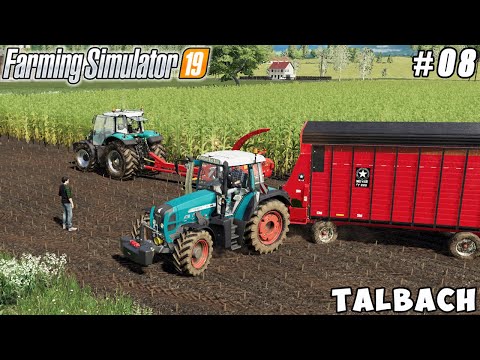 Beginning harvesting maize silage for milk production | Talbach | Farming simulator 19 | ep #08