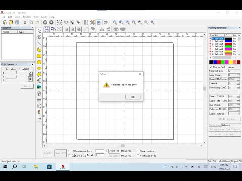 The solutions for EZCAD problem "Failed to open lmc driver!'