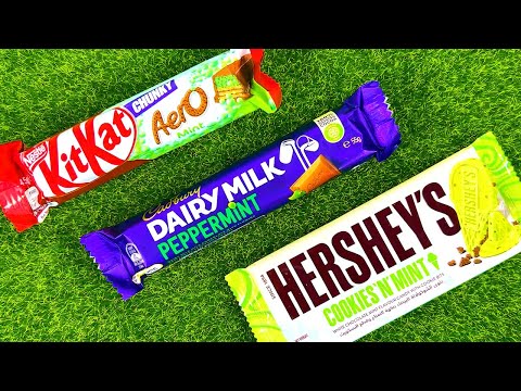Chocolate Mint Battle | Satisfying ASMR | Dairy Milk Peppermint vs Kitkat Aero Mint vs Hersheys Mint