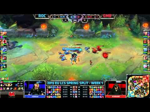 ROC vs GMB   LCS EU Spring 2015 W1D2   ROCCAT vs Gambit Gaming VOD