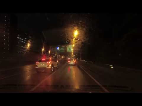 ASMR Highway Driving in the Rain at Night (No Talking, No Music) - Seoul Ring Expressway, Korea