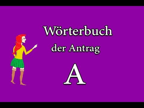 Wörterbuch: der Antrag