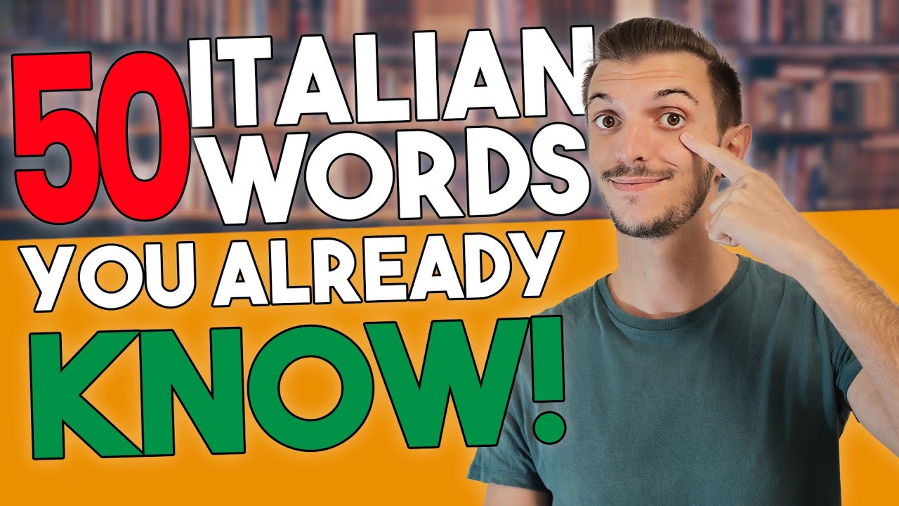 50 Italian words you already (kinda) know (ITA with SUBTITLES)