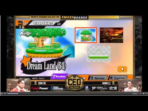 CEO - Grand Finals - Nairo (ZSS) vs Zer0 (Sheik) SSB4 Tournament - Smash Wii U 28/6/2015
