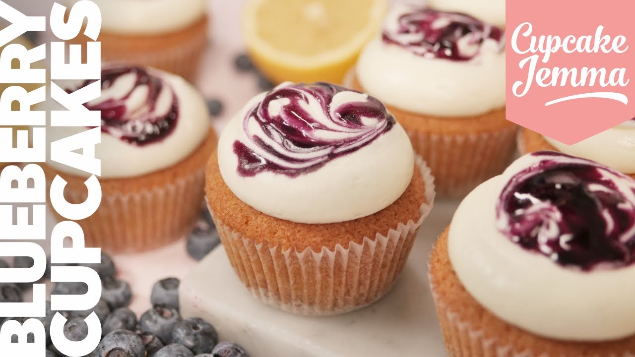 Filled Blueberry Cheesecake Cupcake Recipe